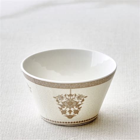 Buy Noori Platina Set of 3 Bone China Printed Serving Bowls - 320ml ...