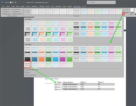 Image result for Word Tables Basic