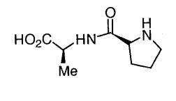 The structure of the dipeptide Ala-Pro derived from the natural amino ...