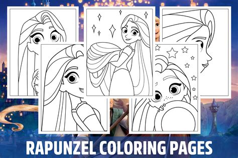 Princess Rapunzel Coloring Pages