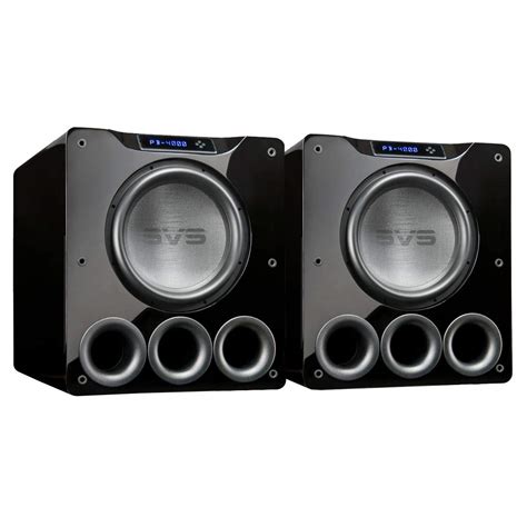 SVS PB-4000 13.5" 1200W Ported Box Subwoofers - Pair (Piano Gloss Black ...