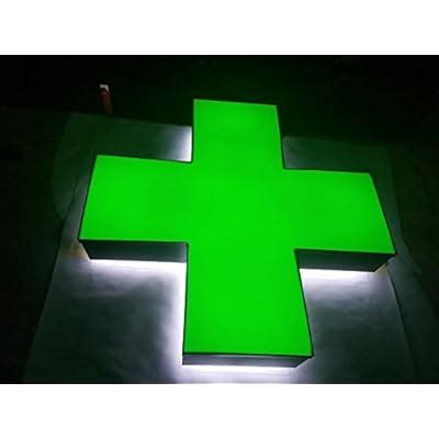 Pure Signs Wholesale Green Medical Cross LED Sign - Indoor/Outdoor ...