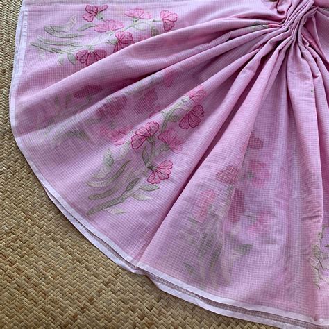 Pastel Pink with Multi Colour thread Shadow embroidery – villvam
