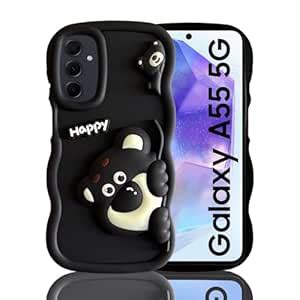 KC Back Cover for Samsung Galaxy A55 5G - 3D Big Wave Cute Cartoon ...