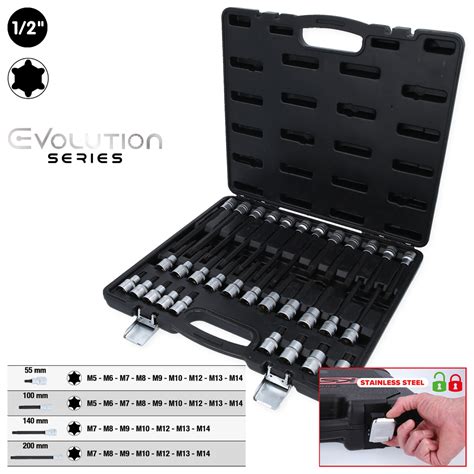 1/2" RIBE® Bit-Stecknuss-Satz, 32-tlg, kurz, lang und extra lang | 1/2 ...