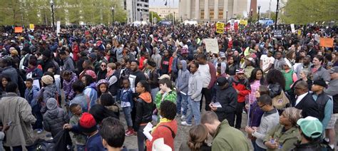 Protesters demand police reform in Baltimore