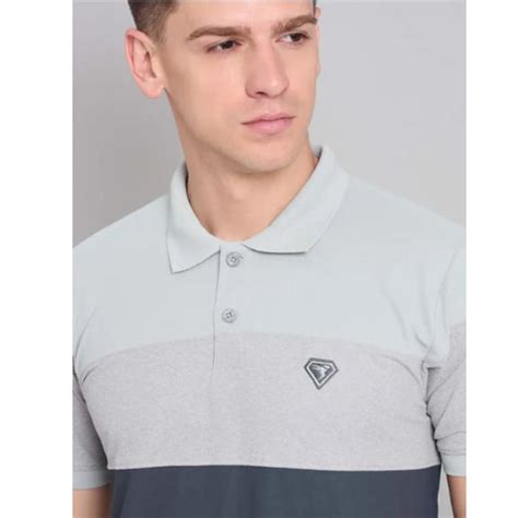 Technosport Men's Active Running T-Shirt-P647 (Lt Grey) – Sportswing.in