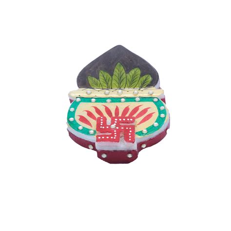 Kalash-shaped Marble Chopra For store kumkum of Pooja