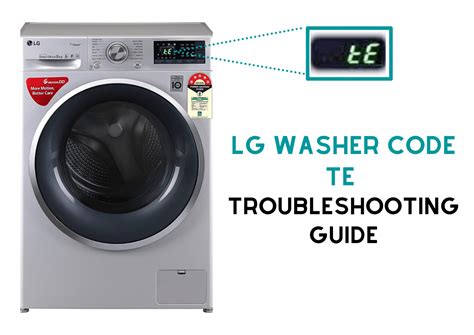 Image result for LG Washer Te Error Code Fix