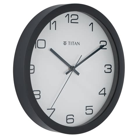 Buy Online Titan Tranquil Modern 30cm White Wall Clock with Silent ...