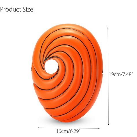 Buy Naruto Akatsuki Tobi Uchiha Soft Latex Mask Pein Anime Cosplay ...