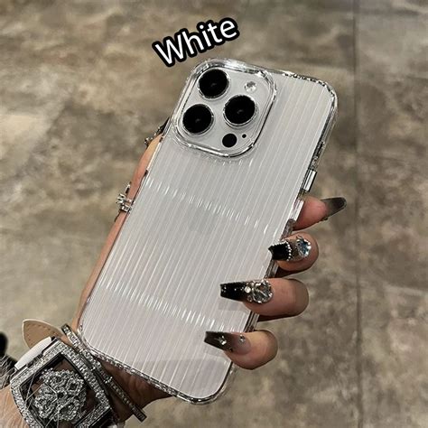 LuxuryKase LK167 Corrugated Transparent Case Cover For iPhone