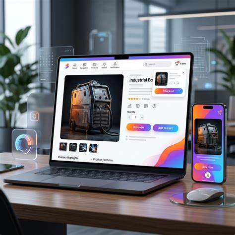 WiderERP eCommerce Storefront Mockup