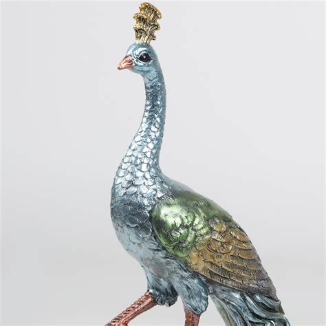 Buy Mayur Polyresin Standing Peacock Figurine from Home Centre at just ...