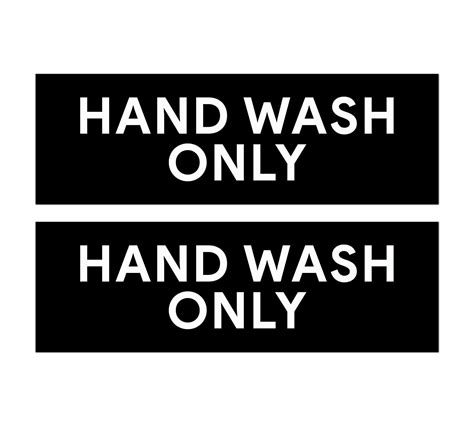 Hand Wash Only Sticker Signs | Workplace Hygiene Reminder Restaurants ...