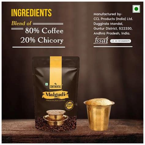Continental Malgudi Fresh Filter Coffee - 80 Degree