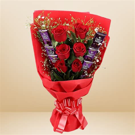 Buy Cadbury With Rose Online | GoGift