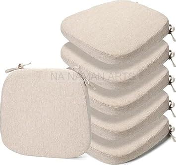 NA NAMAN ARTS Square Chair Pads with Ties, Seat Cushions, Large ...