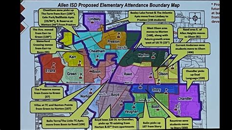 Allen ISD reveals newly proposed elementary attendance boundaries ...
