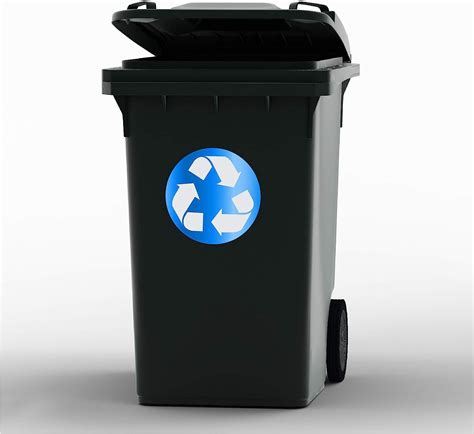 Buy 4 Pack (5in x 5in) Recycle Logo Sticker to Organize Your Trash ...