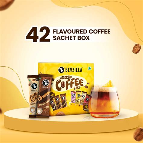 Buy 42 Sachets Assorted Coffee Powder Box in India at Best Price - Zop ...