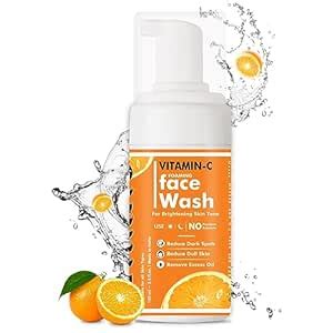 Indalo Vitamin C foaming face wash with Aloe Vera Extract, Brightening ...