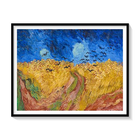 Wheatfield with Crows Painting & Wall Art Print by Van Gogh - Dessine Art