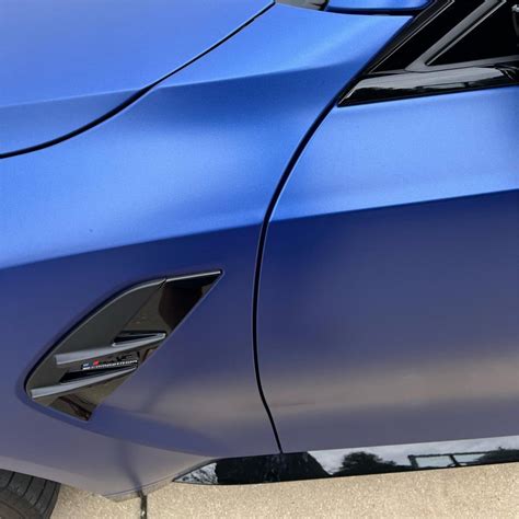 Matte Metallic Blue Car Paint