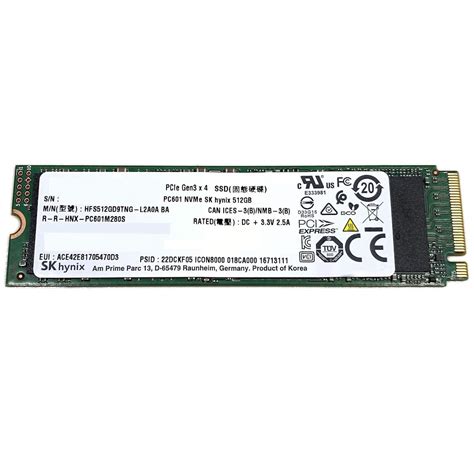 Amazon.in: Buy SK Hynix HFS512GD9TNG SSD 512GB PC601 NVMe PCIe 3.0 x4 ...