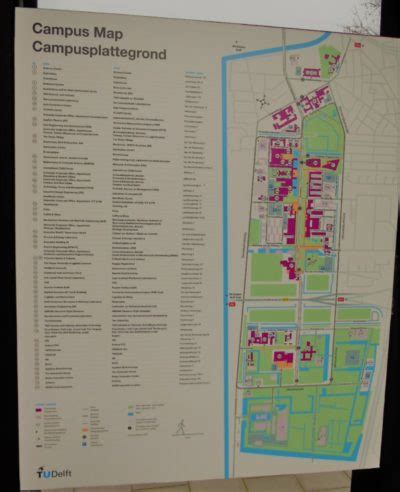 Campus Map Of TU Delft, Netherlands - Photos And Videos.