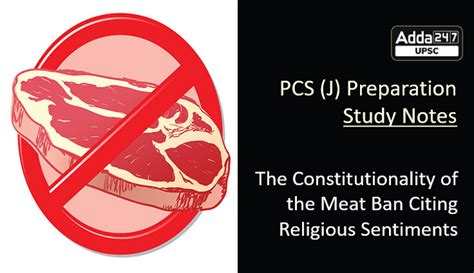 The Constitutionality of the Meat Ban Citing Religious Sentiments | PCS ...