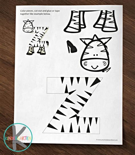 Printable Letter Z Crafts - Printable Sight Words List