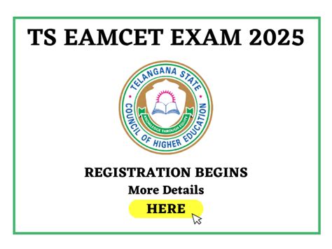 TS EAMCET 2025 Registration Starting Today at eapcet.tgche.ac.in ...