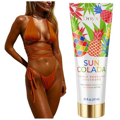 Amazon.com : Onyx Suncolada Triple Bronzing Pineapple Tanning Bed ...