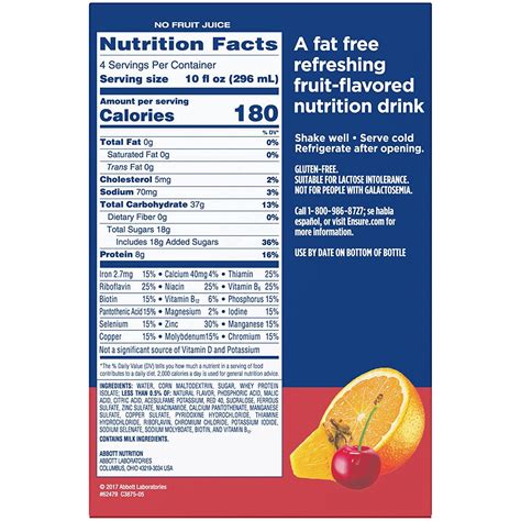 Ensure Clear Nutrition Drink Mixed Fruit 10fl ozx4 CT pack of 1 | Buy ...