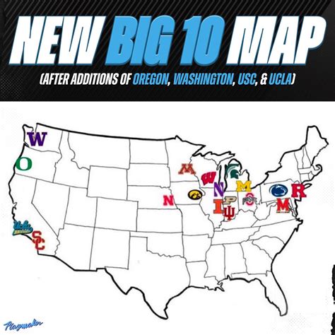 Big 10 Conference Map