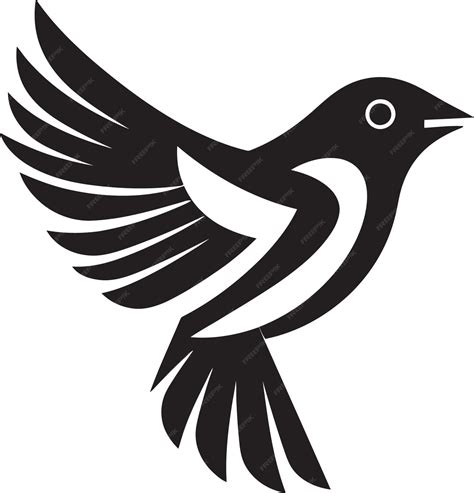 Premium Vector | Fluttering Freedom Sparrow Emblem Design Ethereal ...