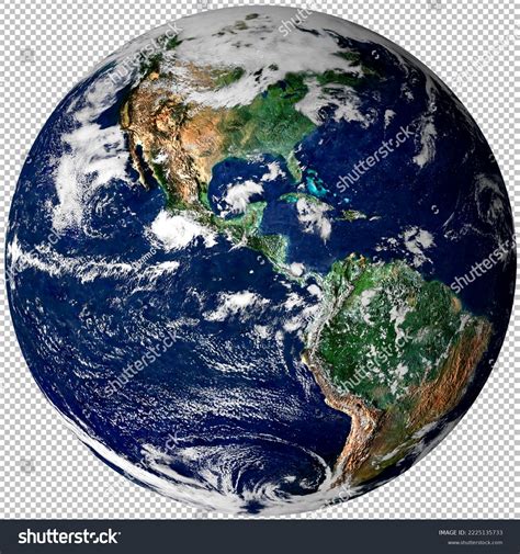 Planet Earth Globe Space Isolated Png Stock Photo 2225135733 | Shutterstock