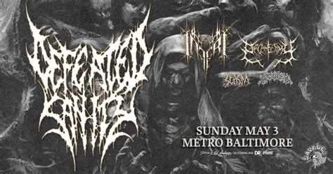 DEFEATED SANITY w/ Inferi, Organectomy, Scasm and Blood Vial @ Metro ...