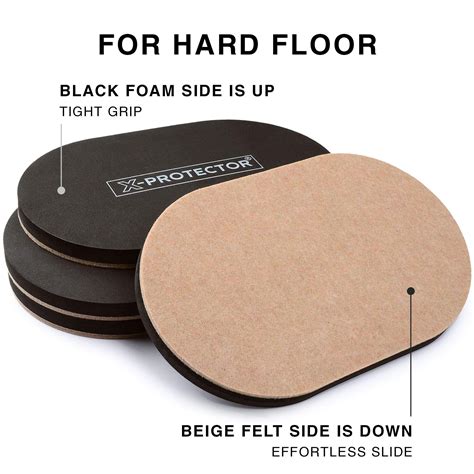 Snapklik.com : Felt Furniture Sliders Hardwood Floors X-PROTECTOR 4 PCS ...