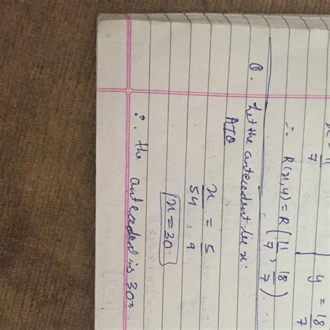 In the ratio 5:9 , if the consequent is 54, what is the antecedent ...