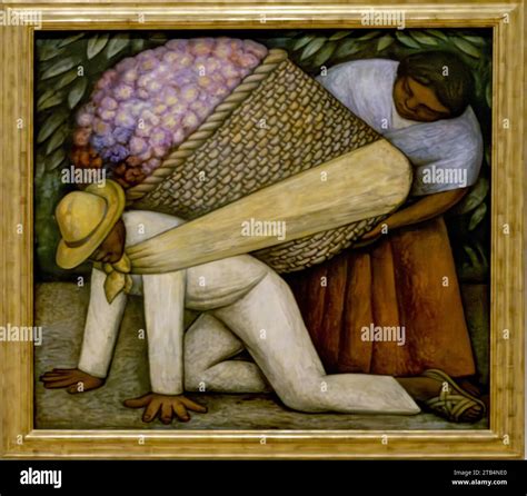 Diego Rivera Le Porteur De Fleurs Der Blumenträger Von Diego Rivera
