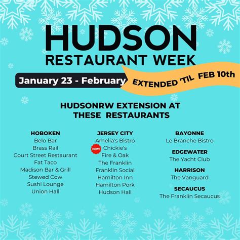Hudson Restaurant Week | But wait … there’s more! One more week of prix ...