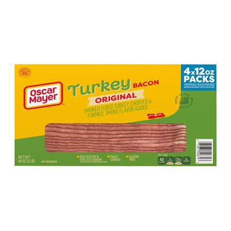 Oscar Mayer Turkey Bacon, 4 pk./48 oz | BJ's Wholesale Club