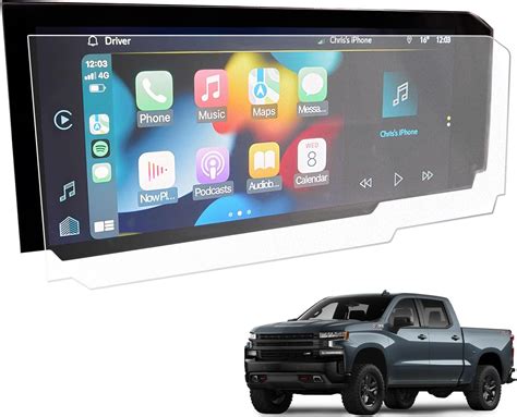 Amazon.com: BIXUAN Tempered Glass Screen Protector for 2022-2024 Chevy ...
