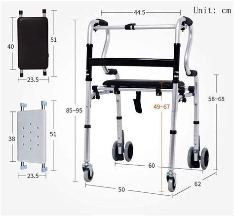 ROSG Walkers for Seniors Wheelchair Aluminum Walker | Ubuy India