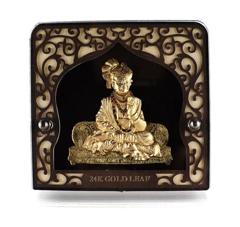 24k Pure Gold Foil Shahjanand Frame by Hem Jewels® - 4x3 Inches