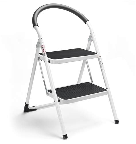 Buy Delxo 2 Step Stool Folding Step Stool Steel Stepladders with ...