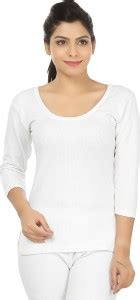 Body Liv 3/4 Sleeves RNS Thermal Top Women Top Thermal - Buy White Body ...