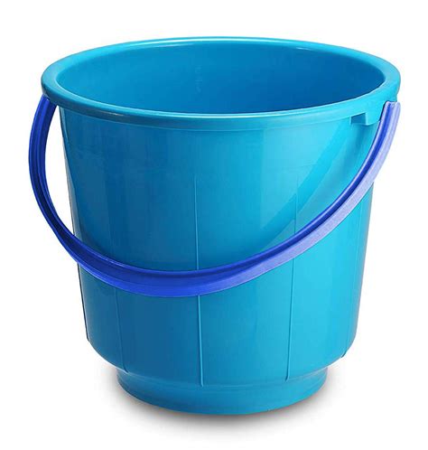 Kuber Industries Plastic Bathroom Bucket, Blue, 13 LTR (1 Piece ...